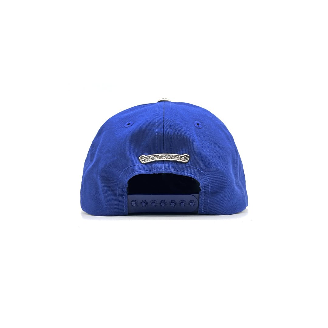 Chrome Hearts Matty Boy Space Leather Patch Cap in Blue