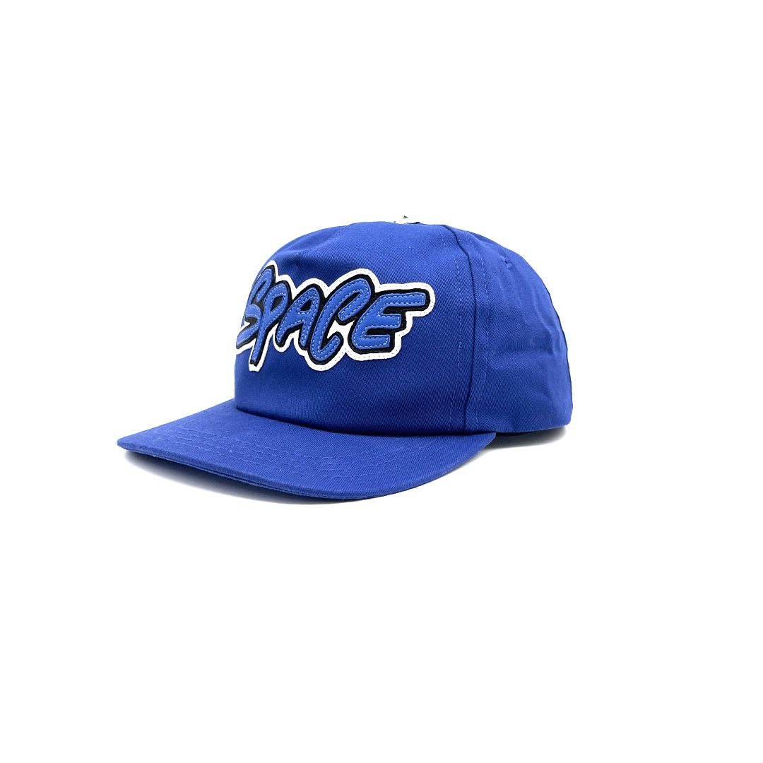 Chrome Hearts Matty Boy Space Leather Patch Cap in Blue