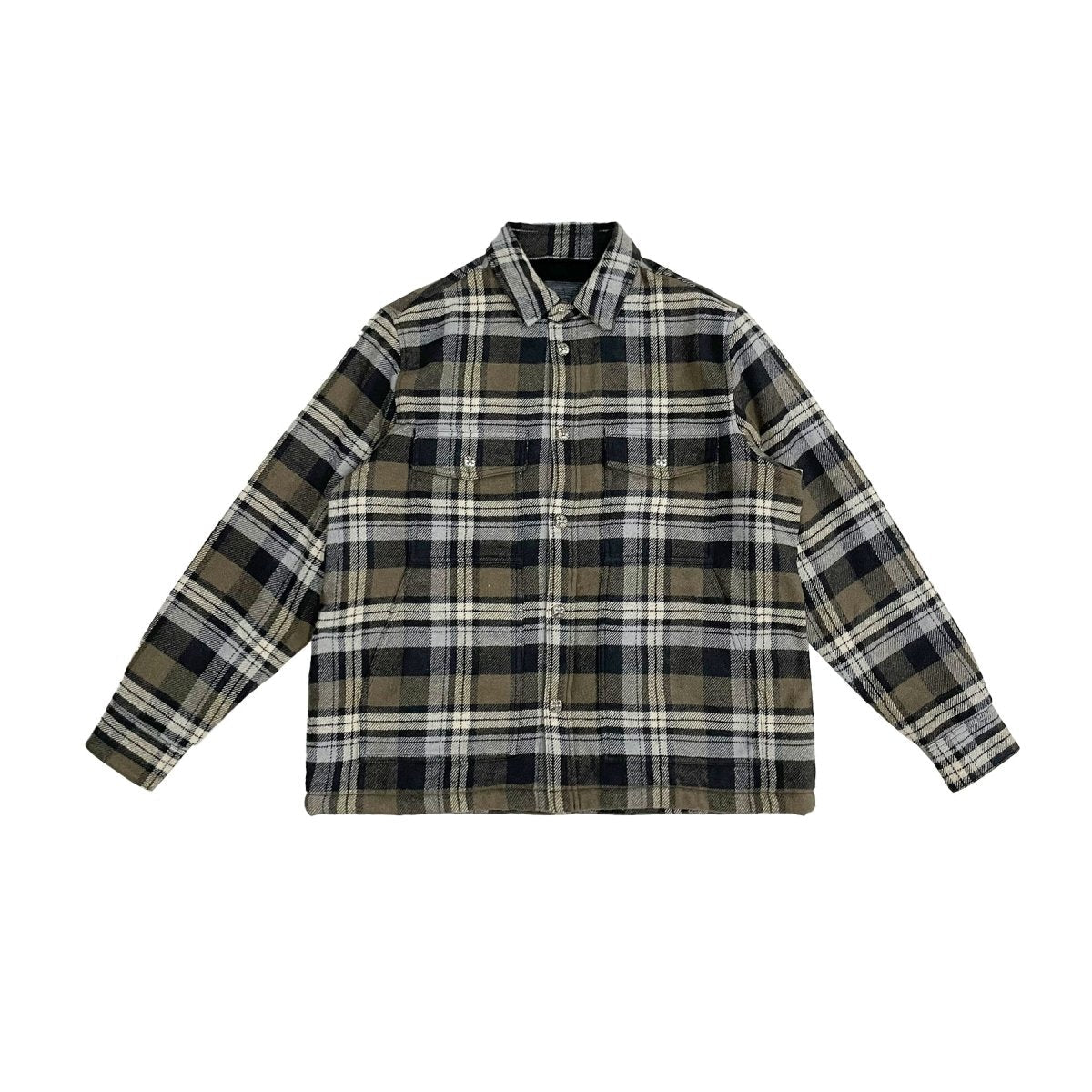 Chrome Hearts Plaid Work Dog Flannel Shirt Jacket