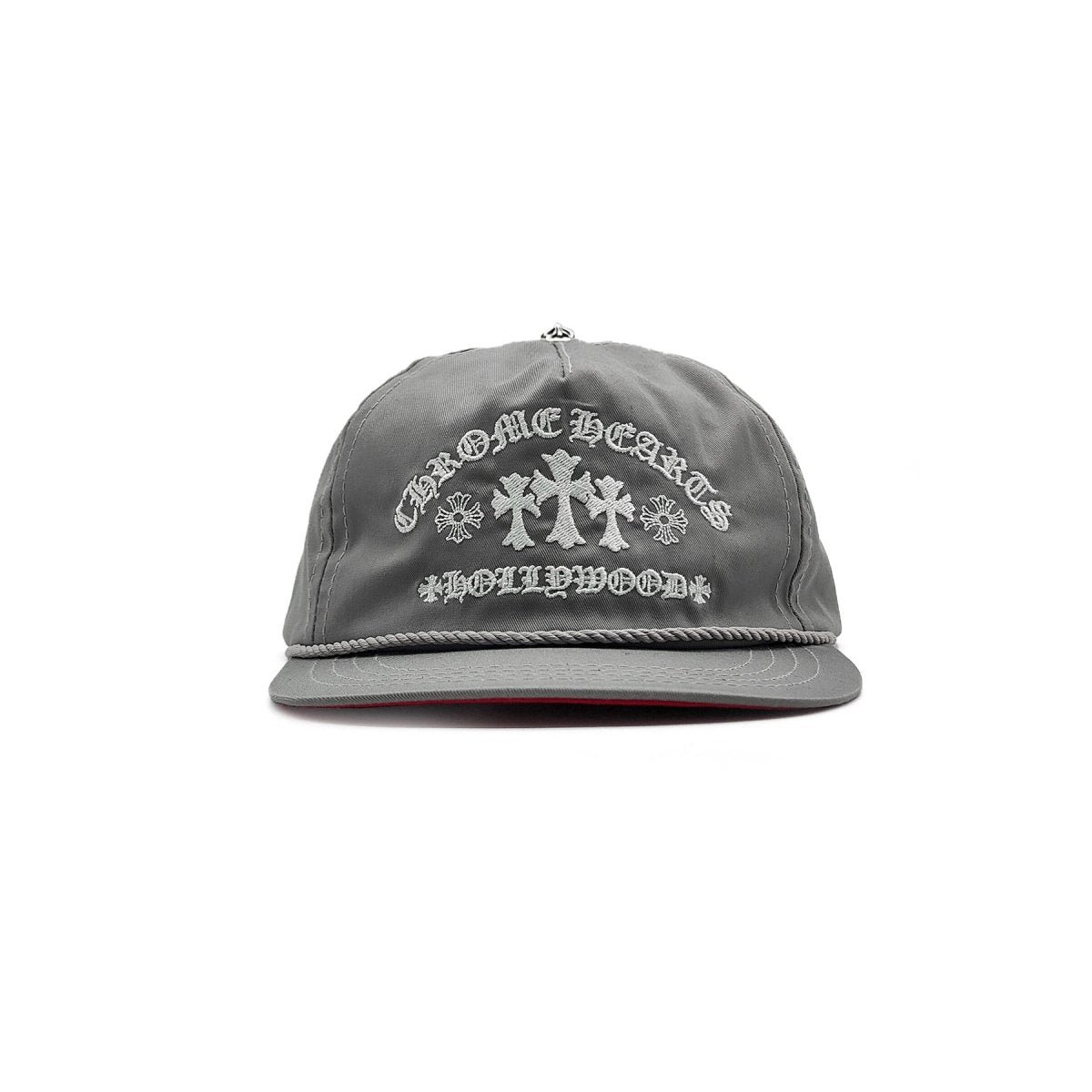 Chrome Hearts Triple Cross Embroidered Baseball Cap in Grey