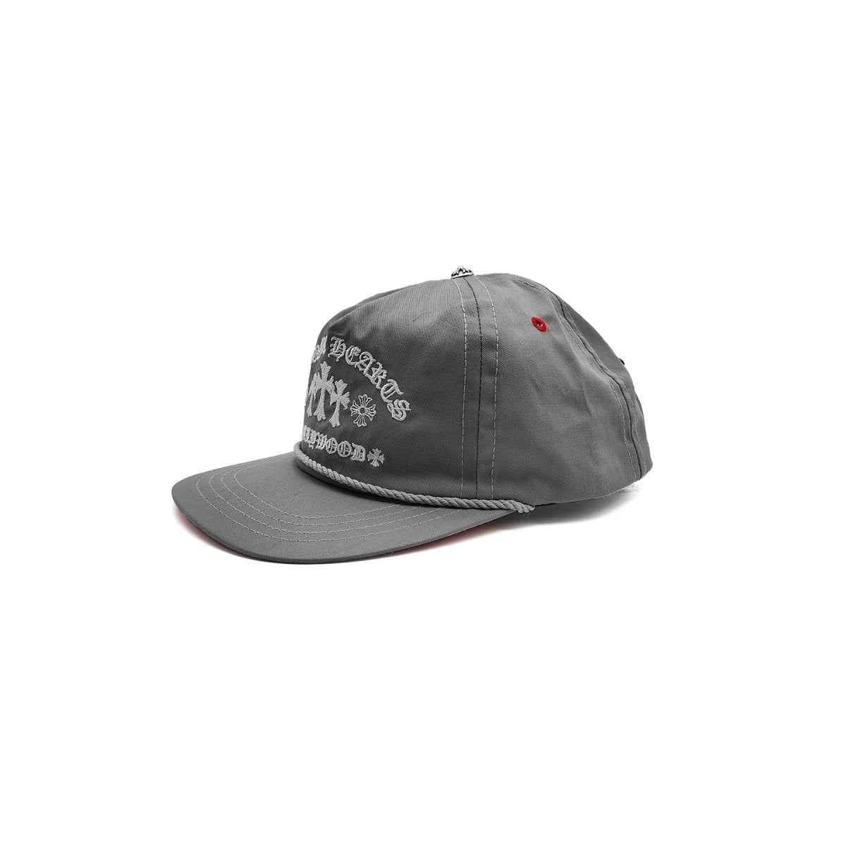 Chrome Hearts Triple Cross Embroidered Baseball Cap in Grey