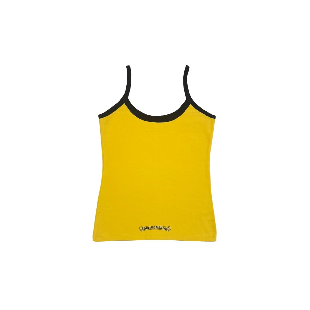 Chrome Hearts Horseshoe Logo Yellow Black Tank Top