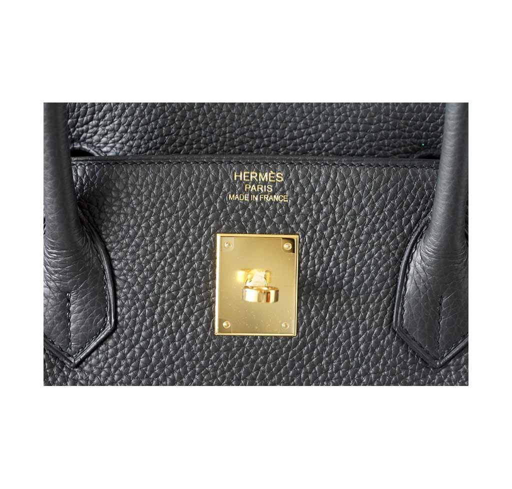 Hermes Birkin 40 Plomb Togo Leather Gold Hardware