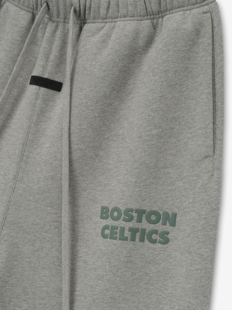 Men's Grey Cotton Fleece NBA Lounge Sweatpant