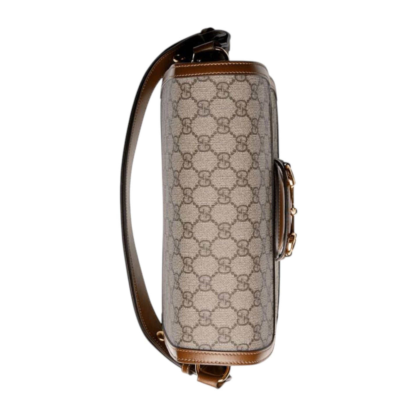 Gucci Horsebit 1955 Shoulder Bag Brown/Beige Leather