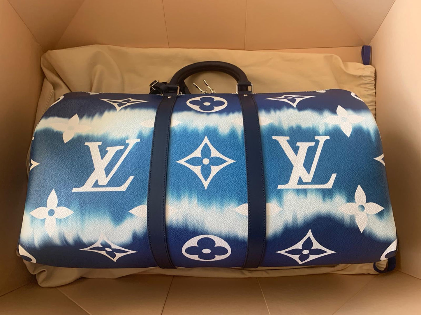 Louis Vuitton Keepall Bandoulière 50 M45117 Monogram Canvas Travel Bag
