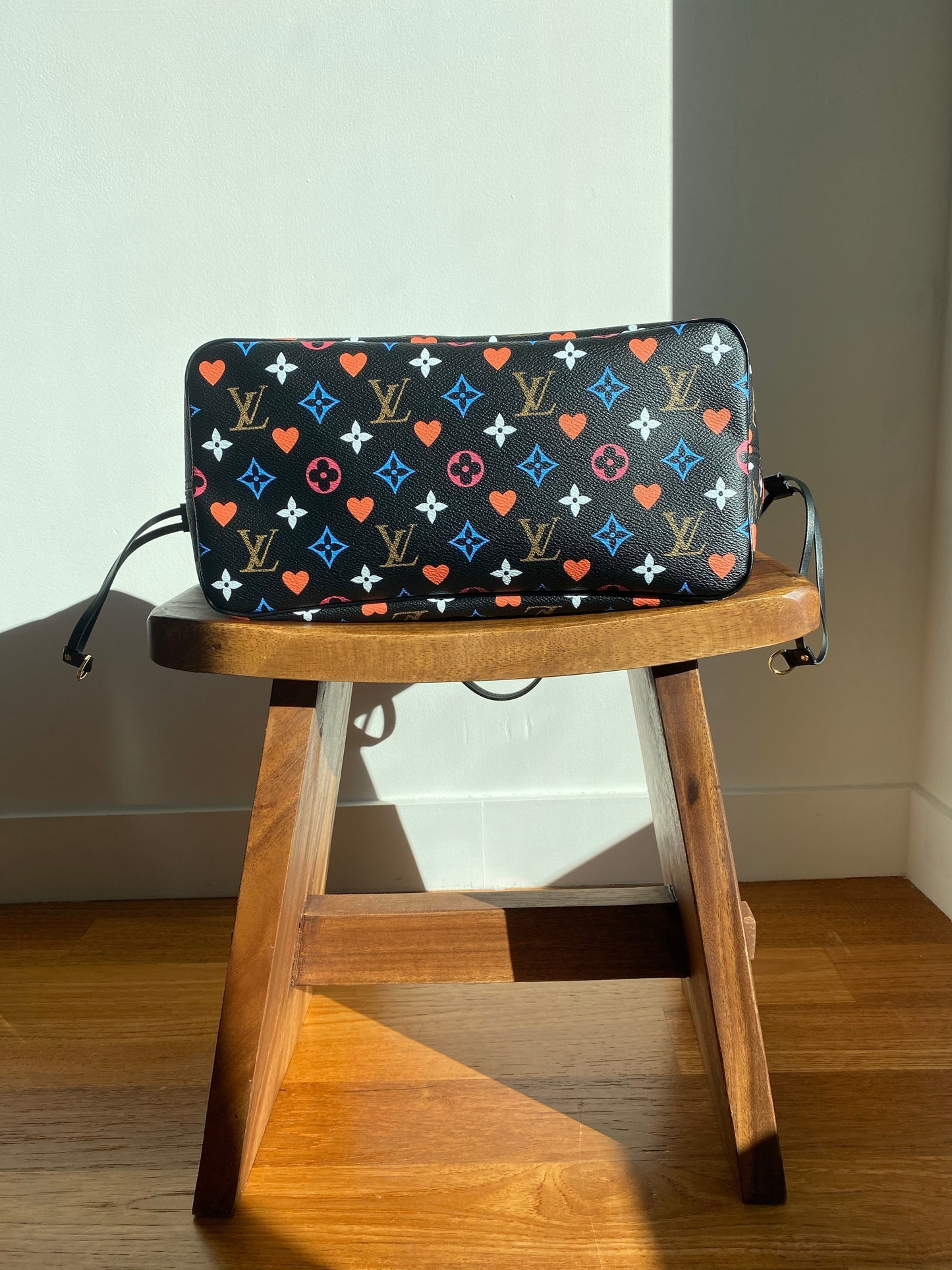 Louis Vuitton Neverfull MM Game On Monogram Canvas Black M57462