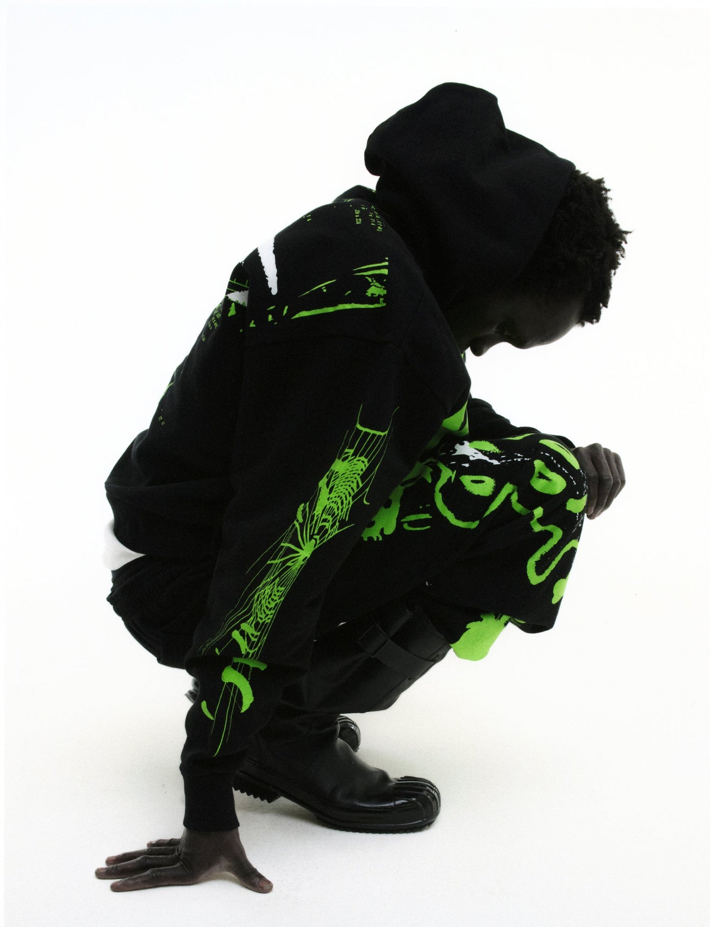 SP5DER X-Ray Hoodie – Black - Detail View 11