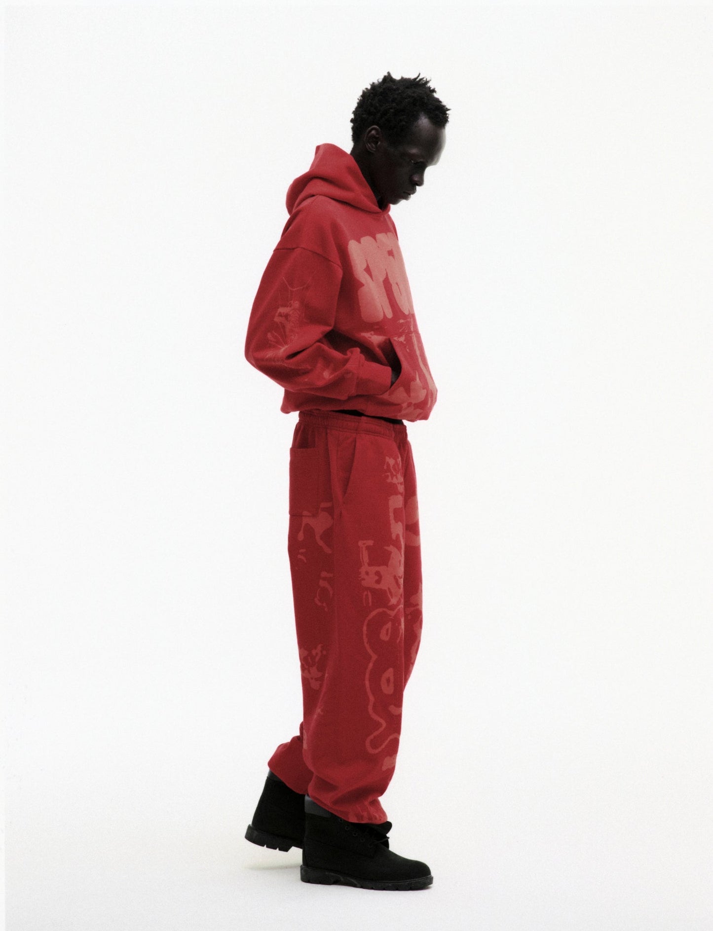 Sp5der X-ray Sweatpant - Red