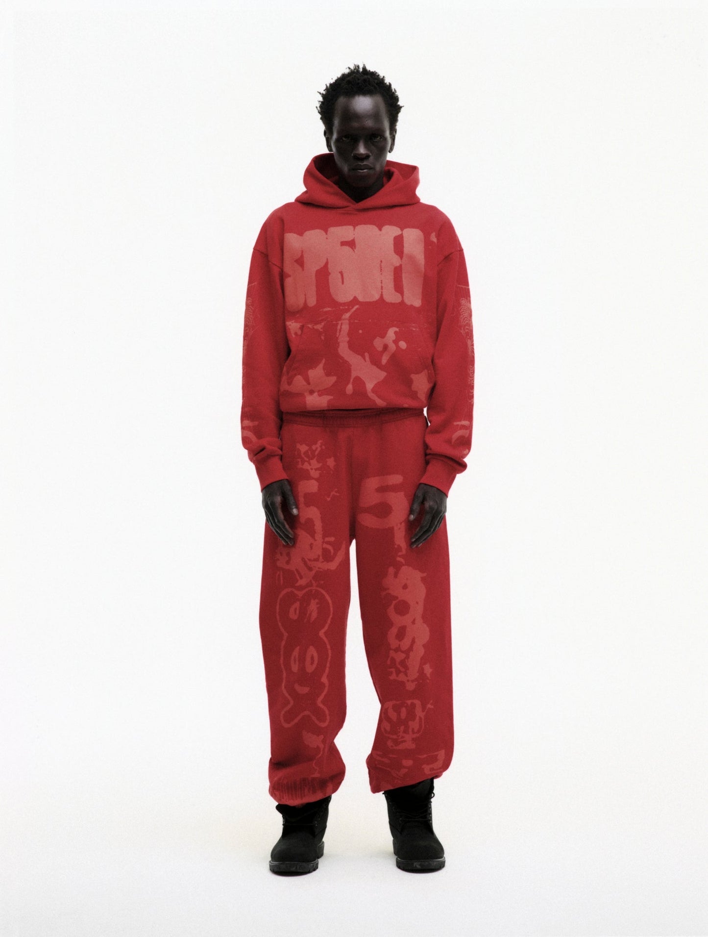 Sp5der X-ray Sweatpant - Red