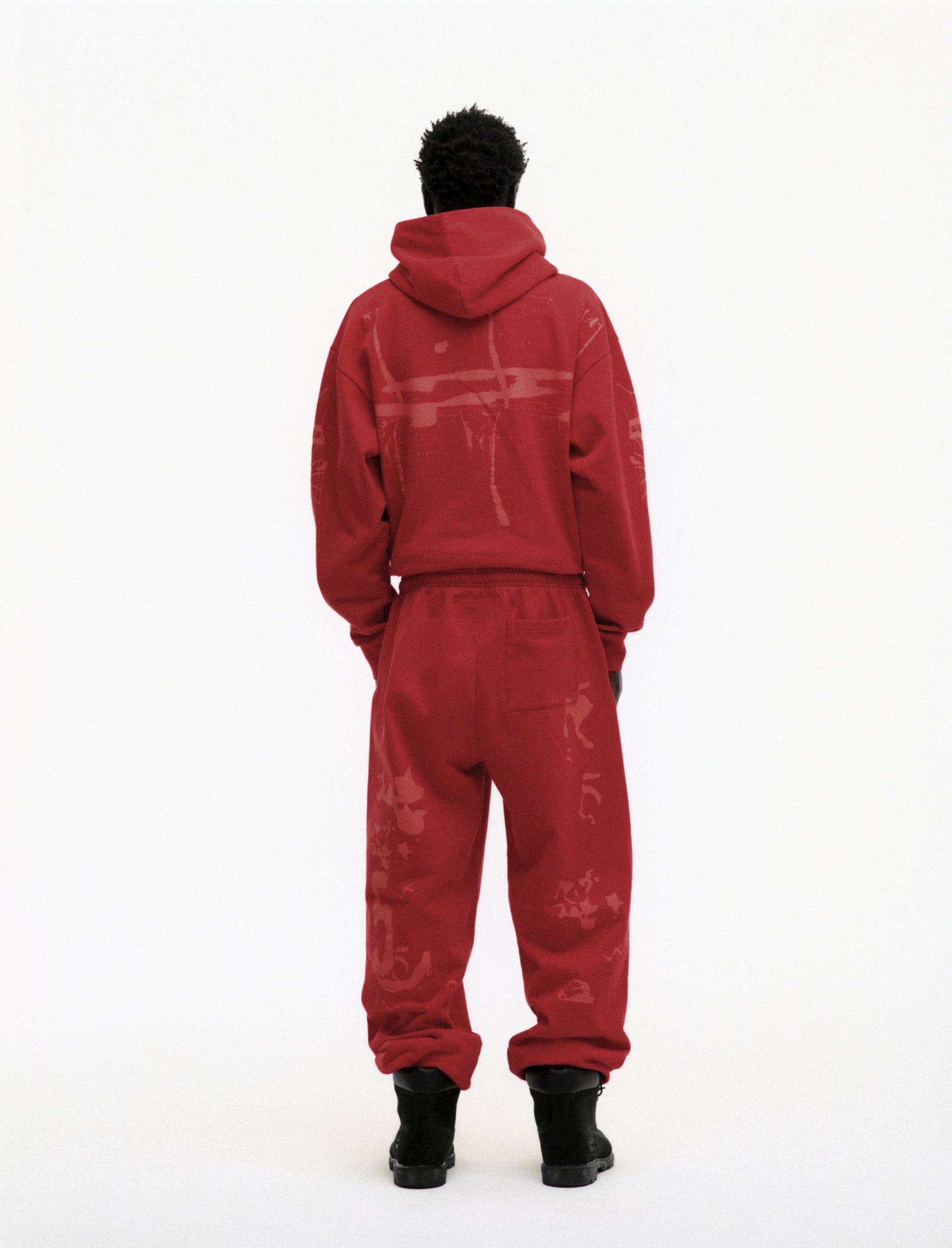 SP5DER X-Ray Hoodie – Red - Detail View 9