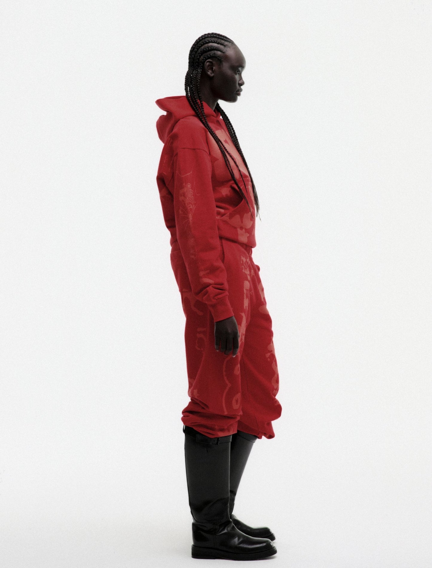 SP5DER X-Ray Hoodie – Red - Detail View 8