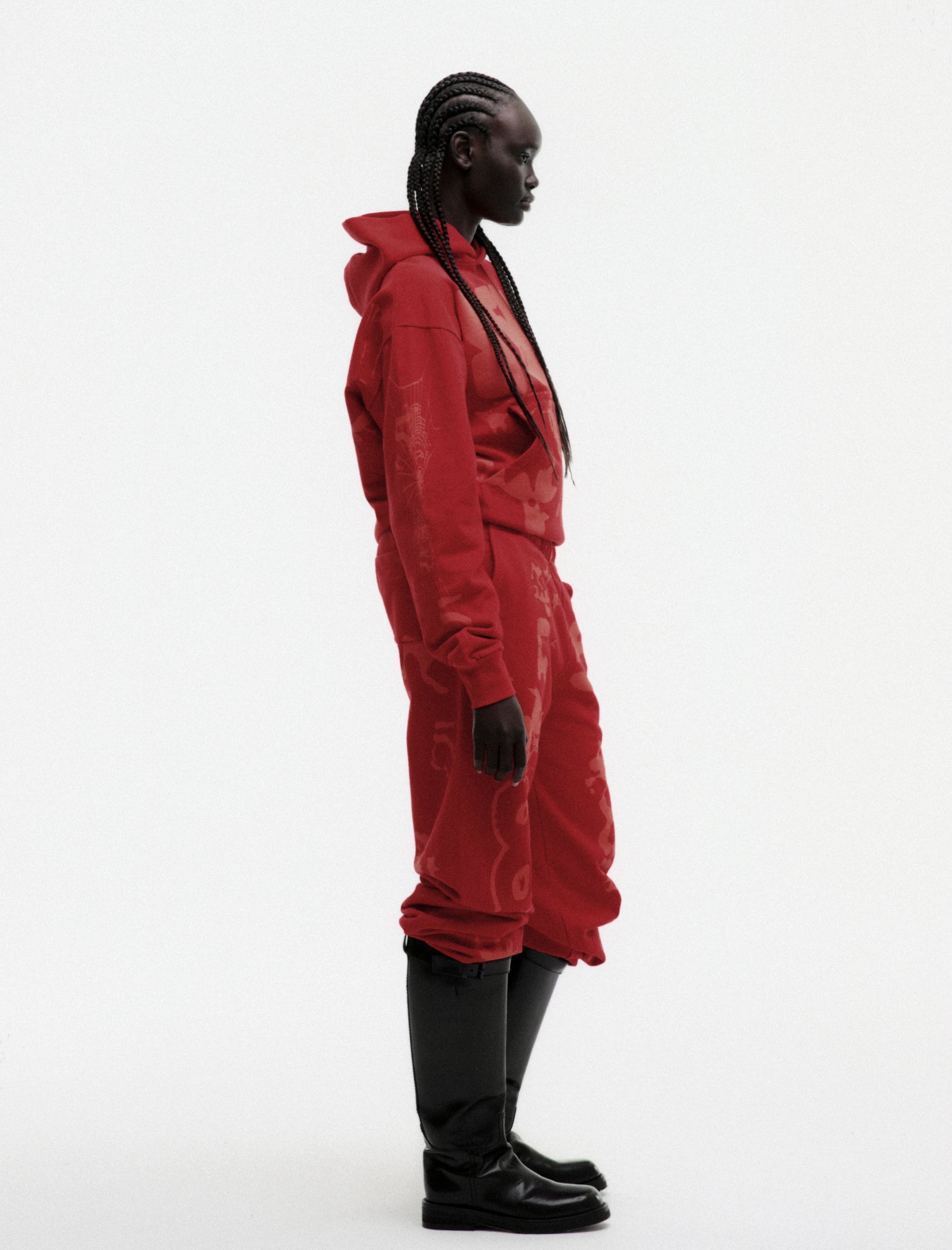 SP5DER X-Ray Hoodie – Red - Detail View 8