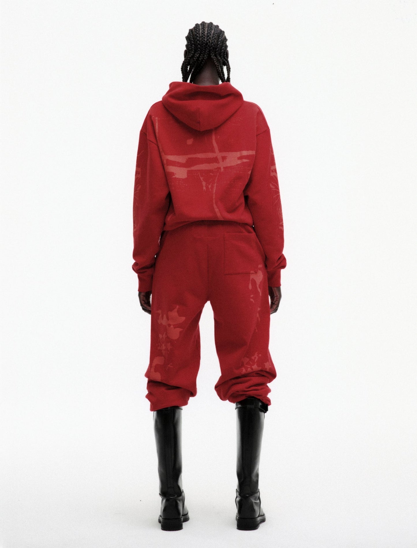 SP5DER X-Ray Hoodie – Red - Detail View 10