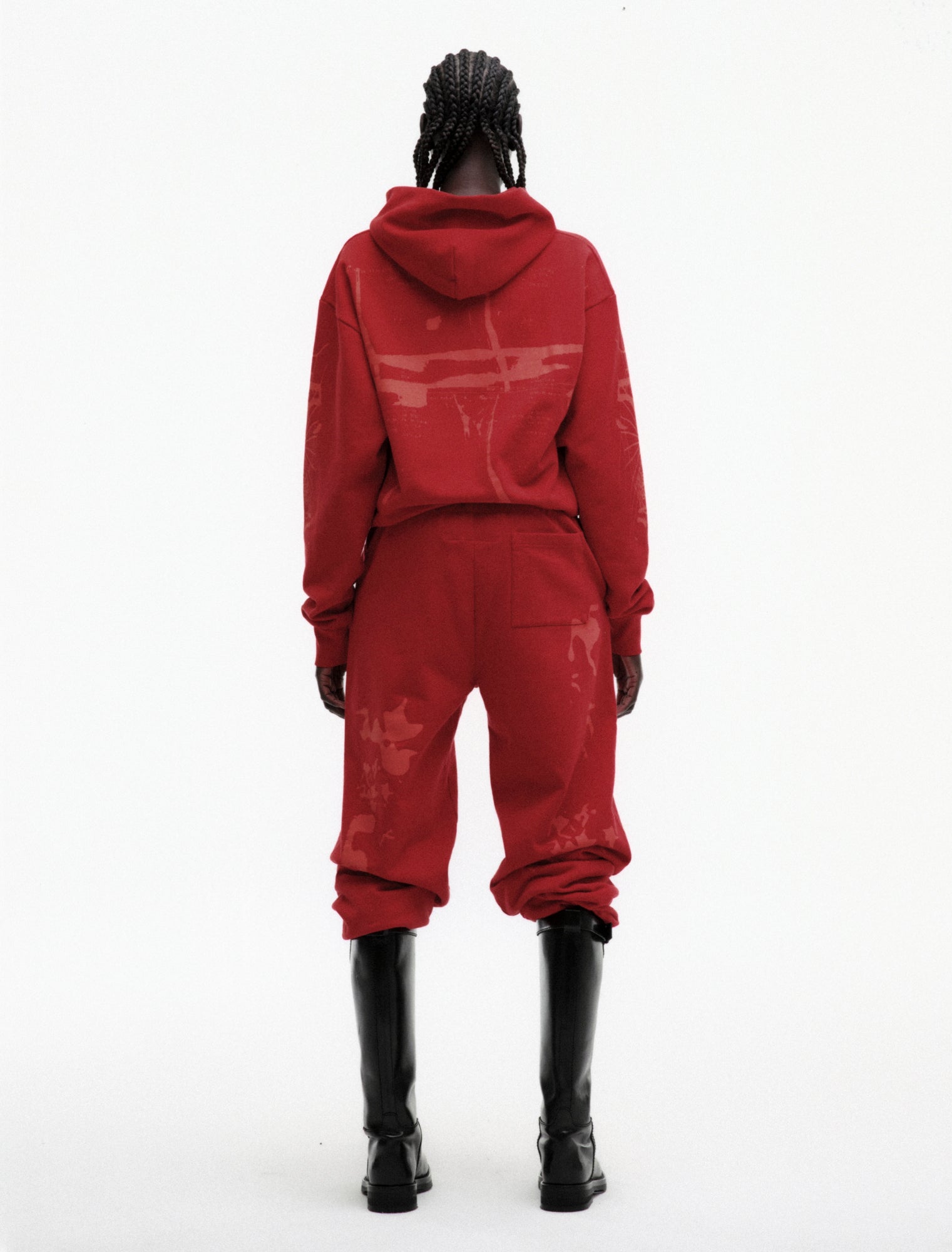 SP5DER X-Ray Hoodie – Red - Detail View 10