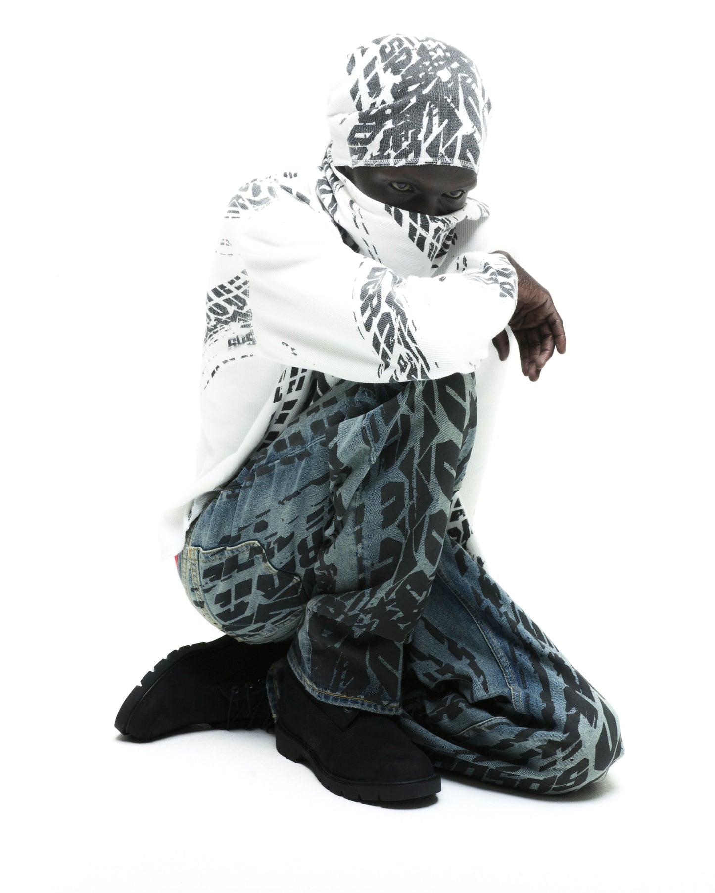 SP5DER Burnout Thermal Top in White