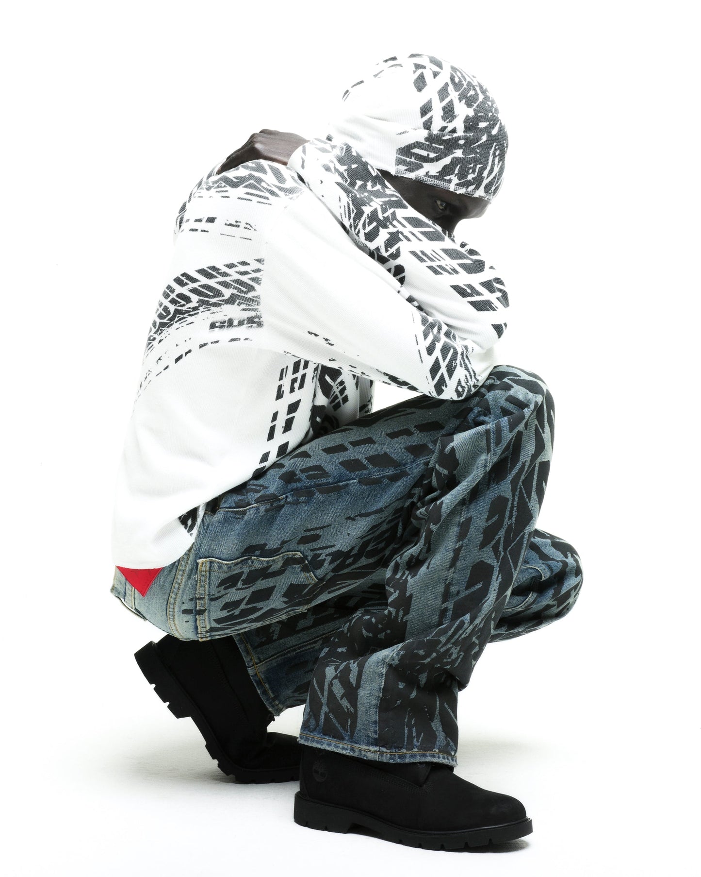 SP5DER Burnout Thermal Top in White
