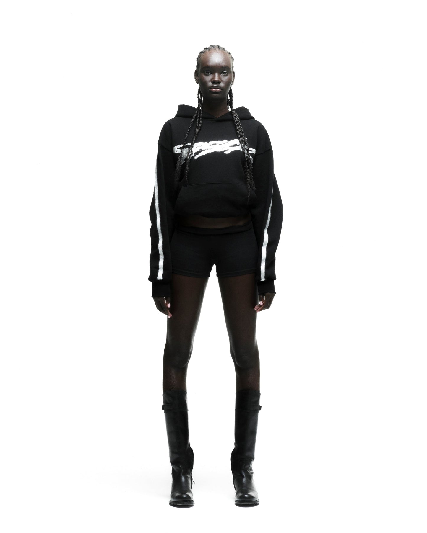 SP5DER Screaming Eagle Hoodie - Black - Detail View 8