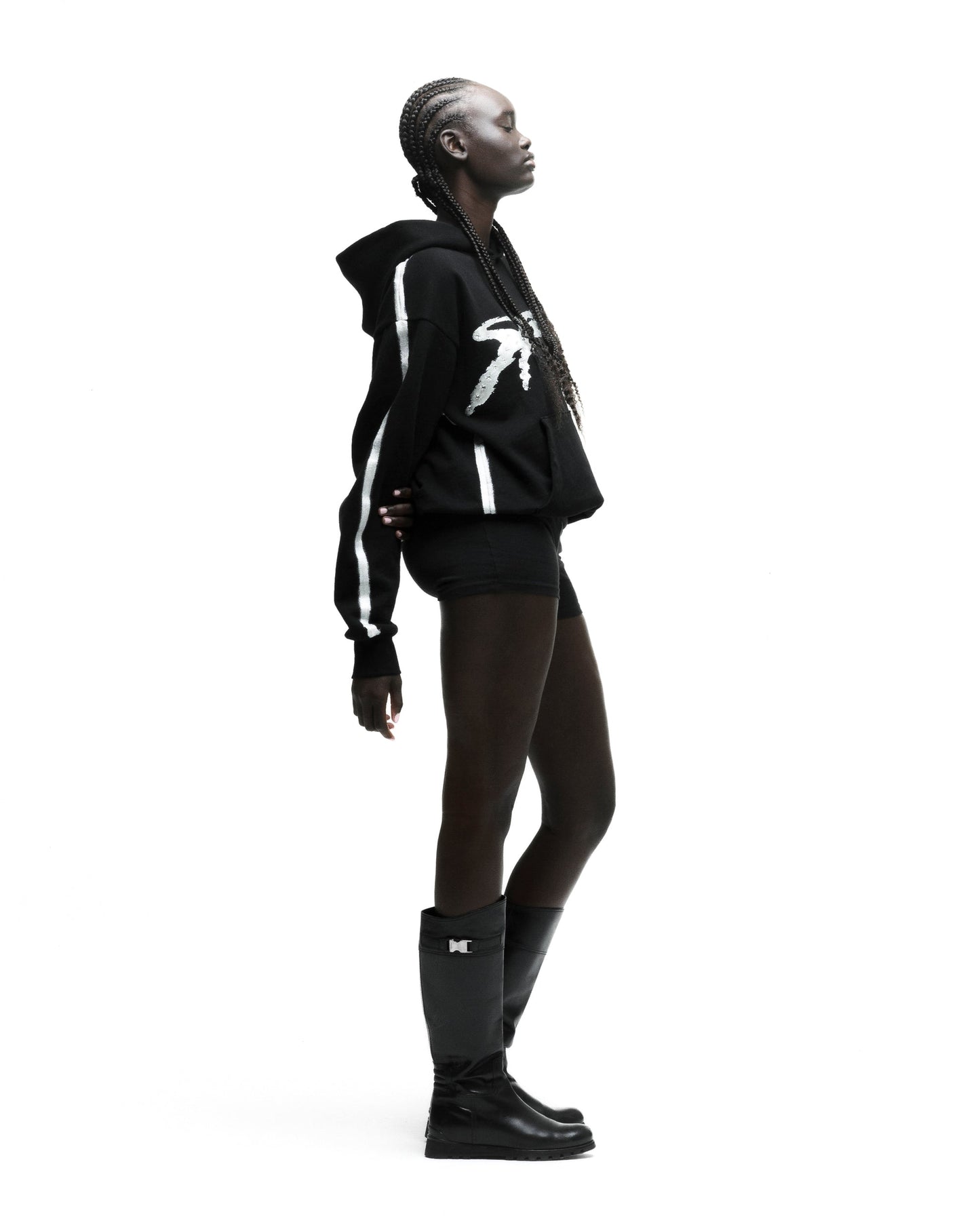 SP5DER Screaming Eagle Hoodie - Black - Detail View 10