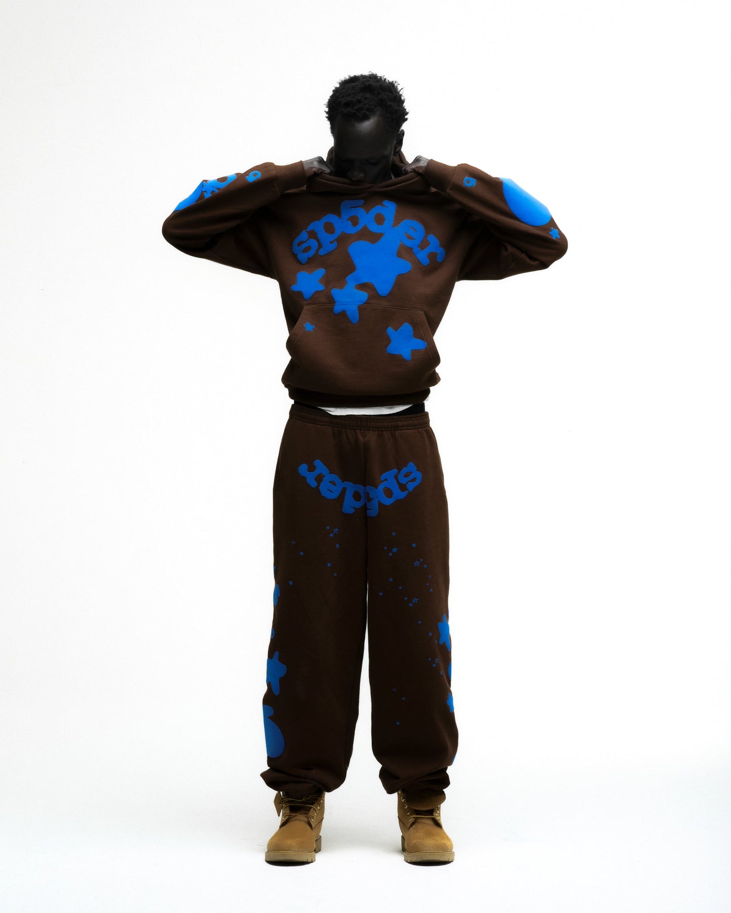 SP5DER Beluga Hoodie – Brown - Detail View 4