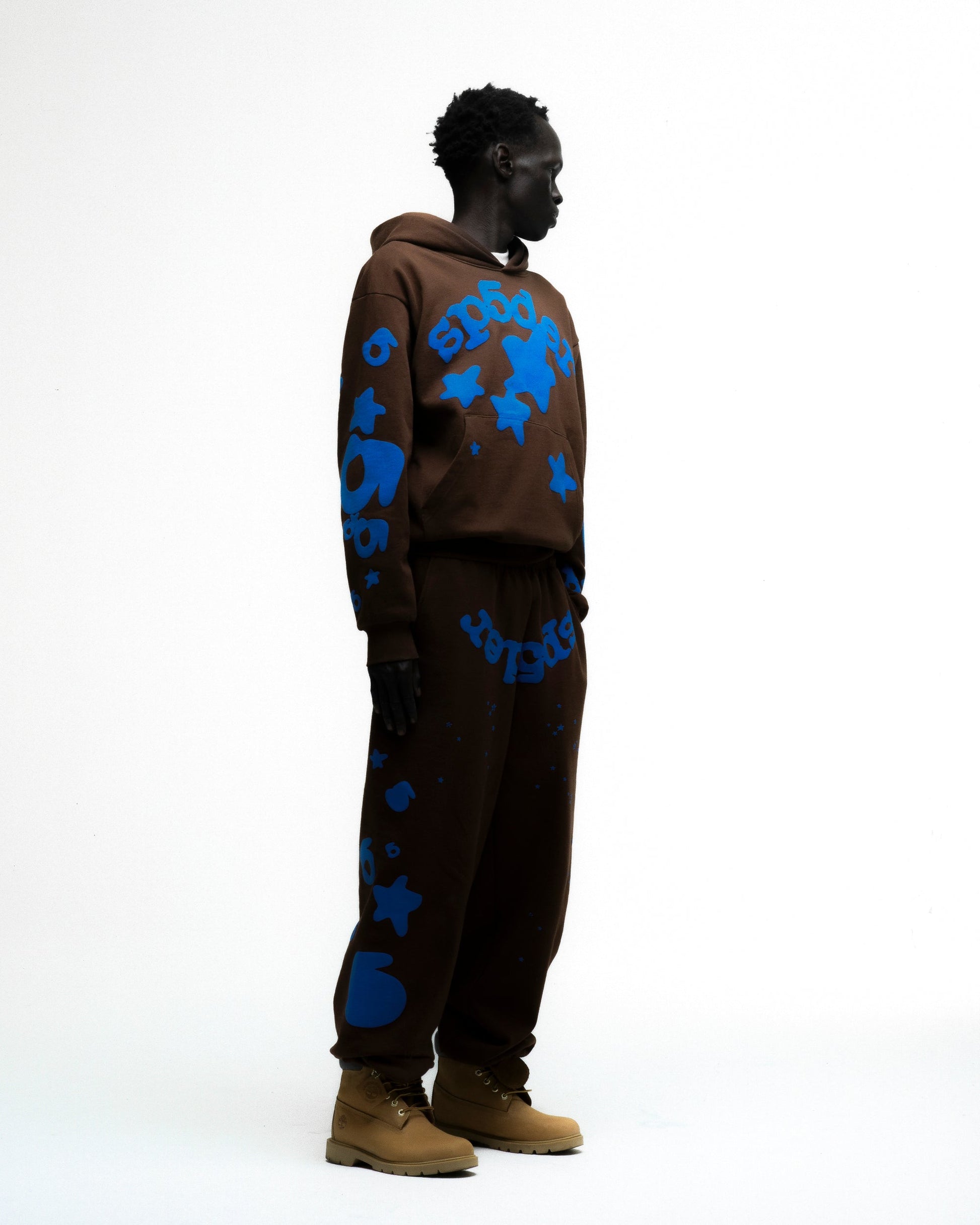 SP5DER Beluga Hoodie – Brown - Detail View 6