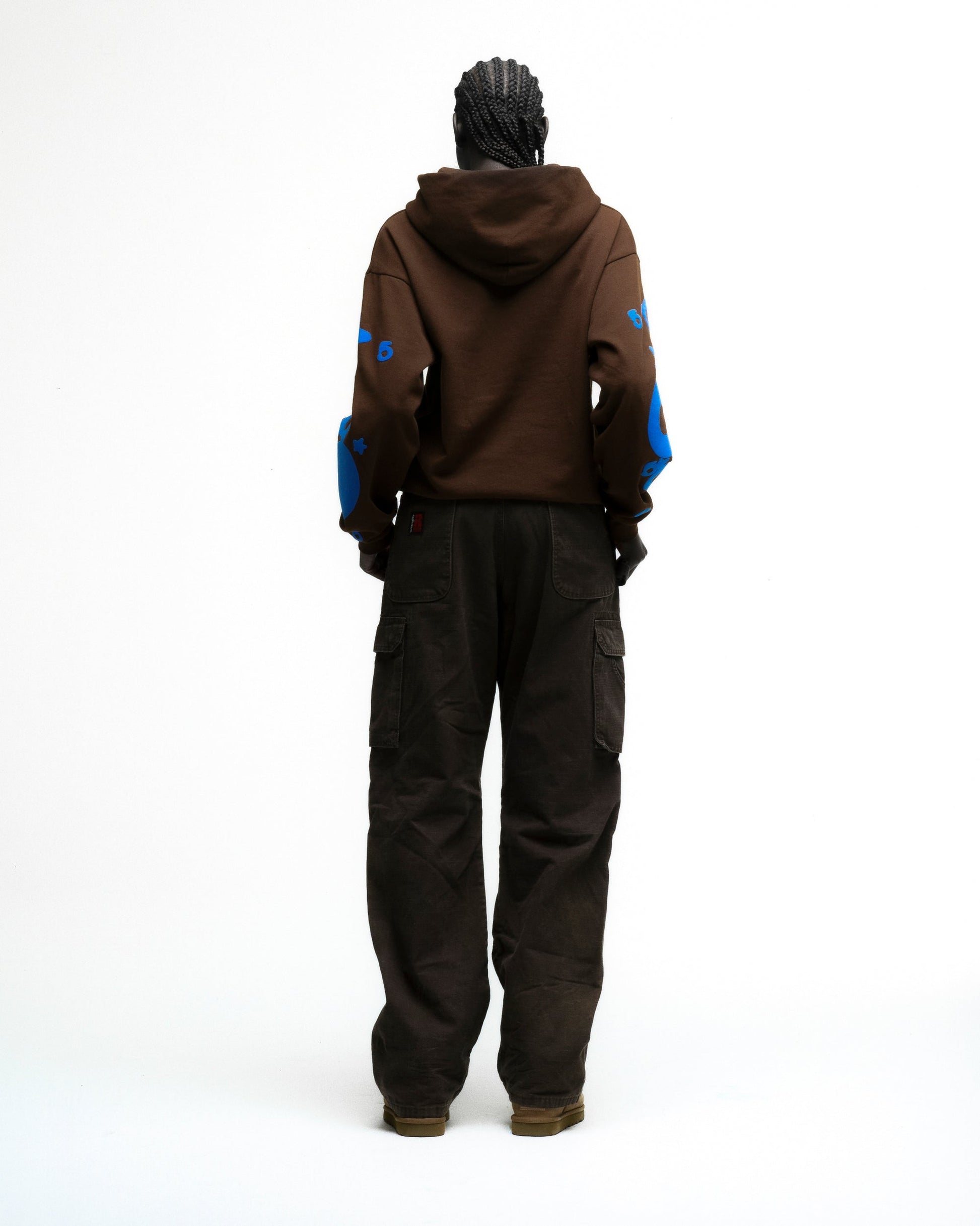 SP5DER Beluga Hoodie – Brown - Detail View 9