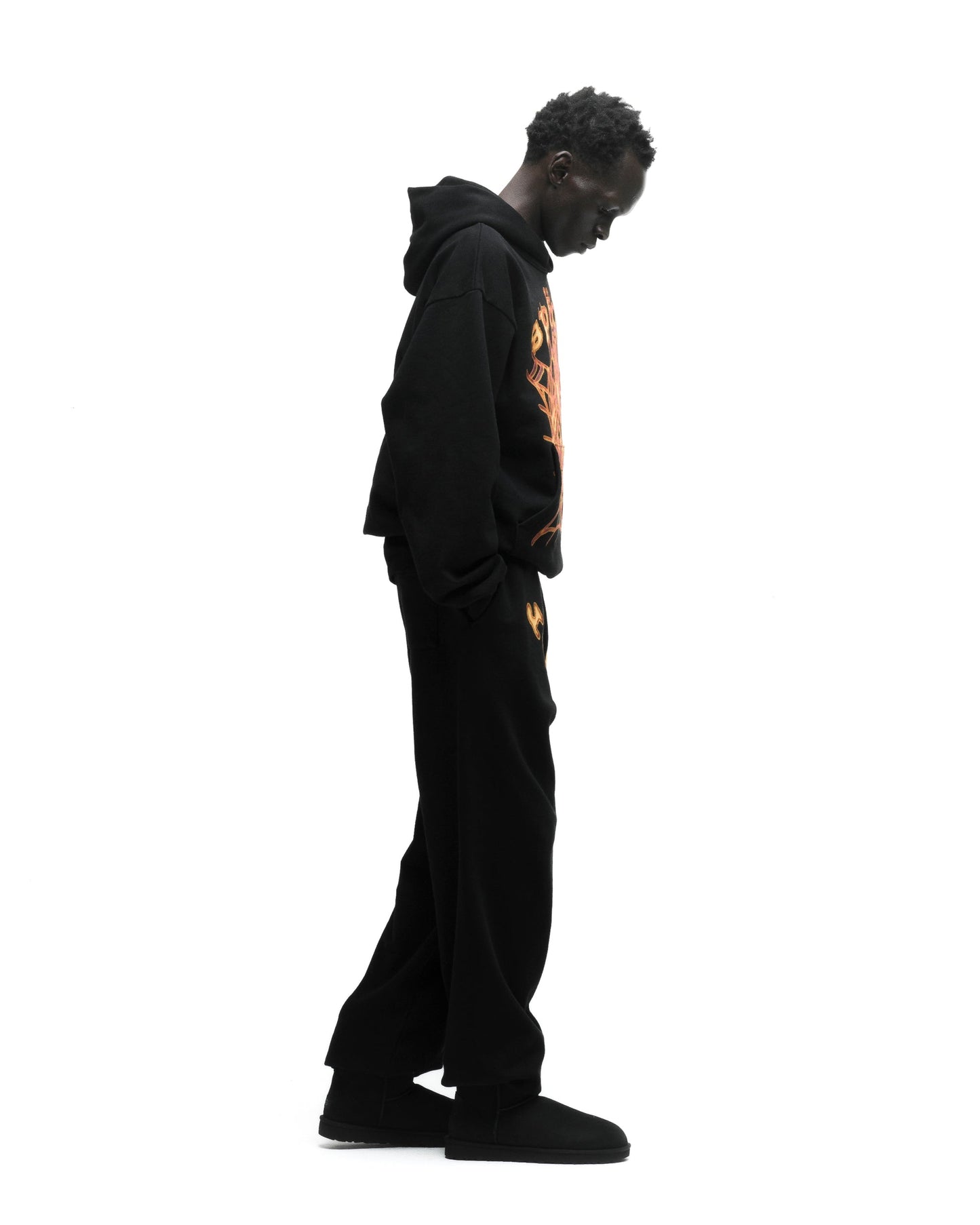 SP5DER OG Web V2 Hoodie - Black - Detail View 5