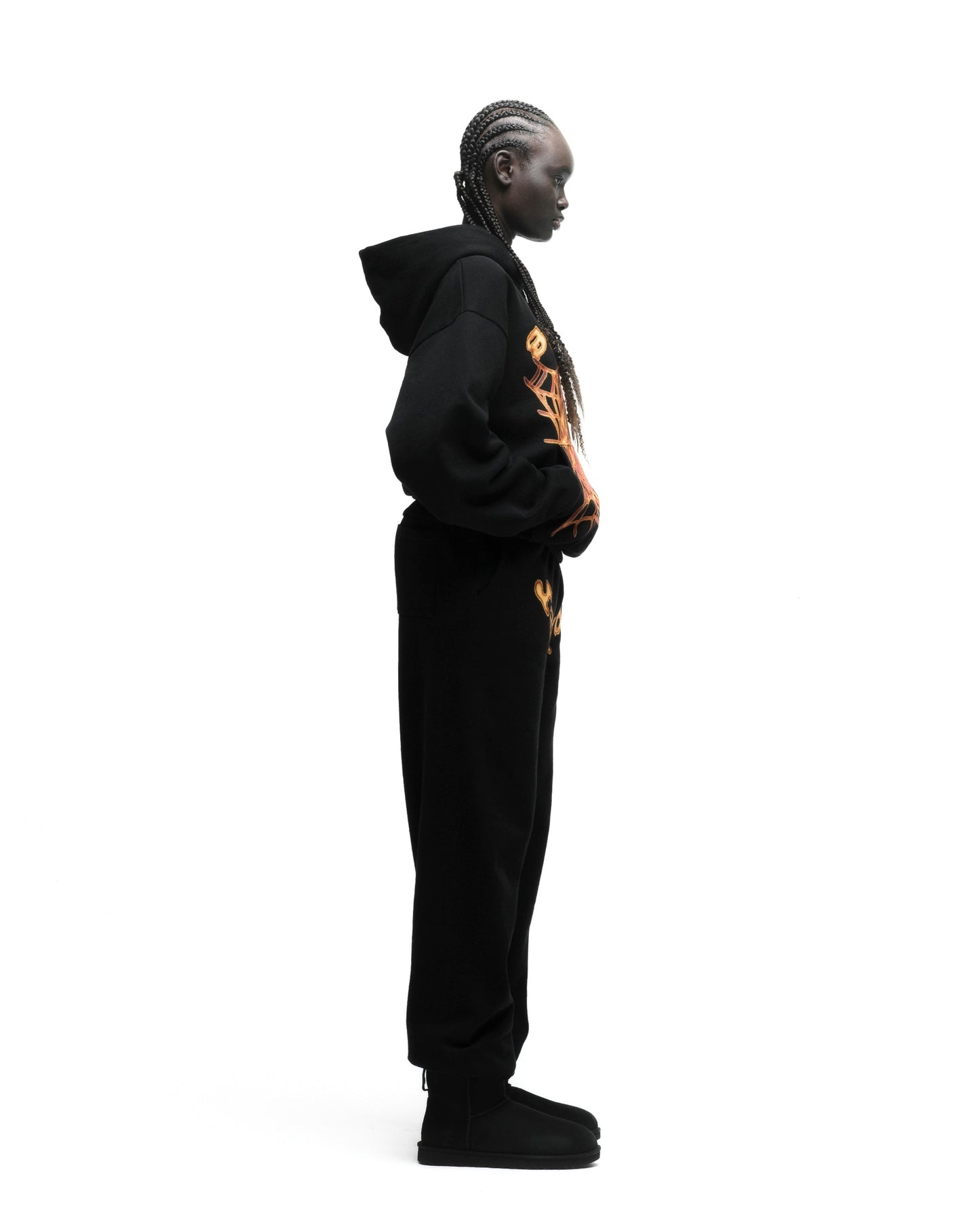 SP5DER OG Web V2 Hoodie - Black - Detail View 6