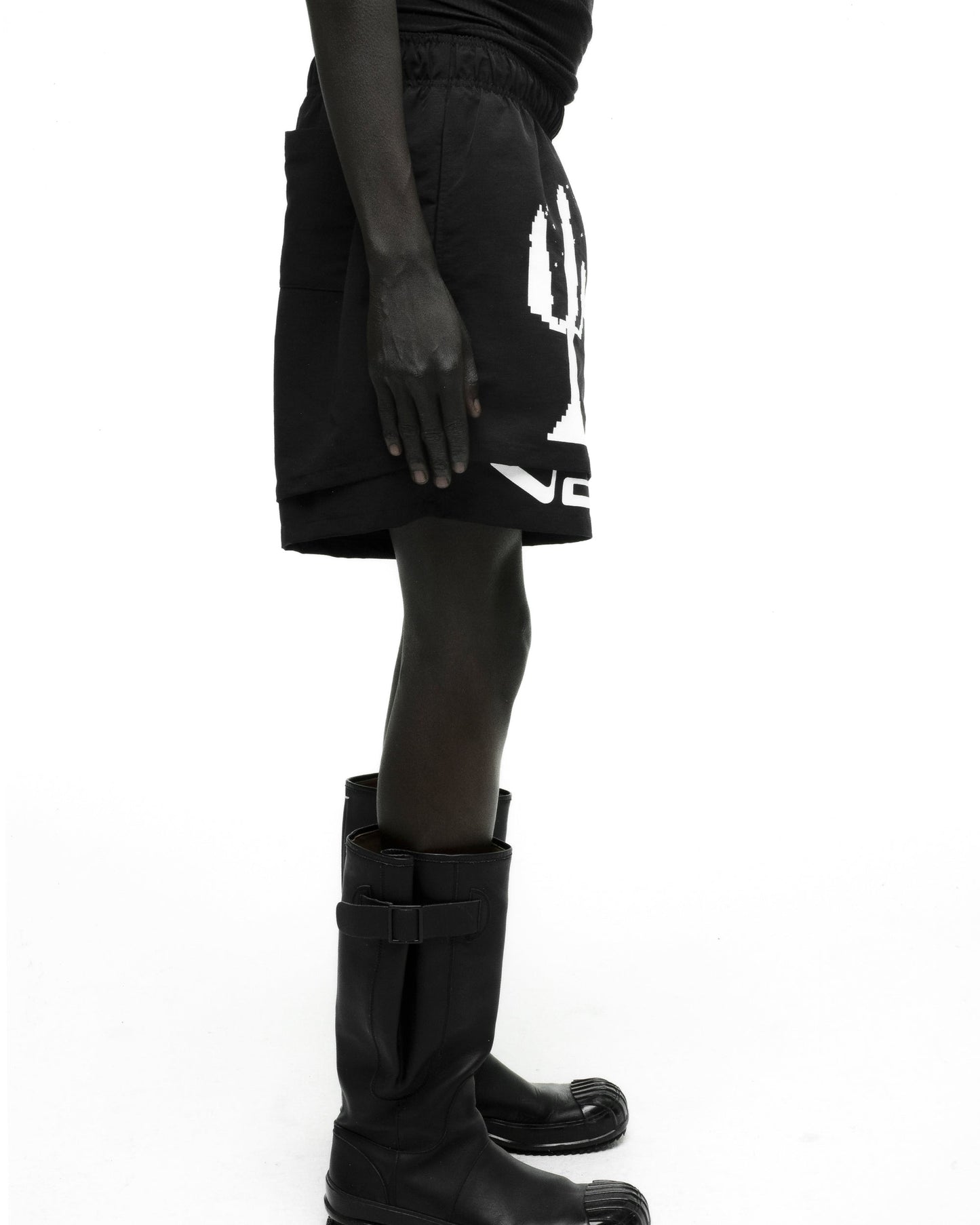 SP5DER VAA Double Layer Short in Black