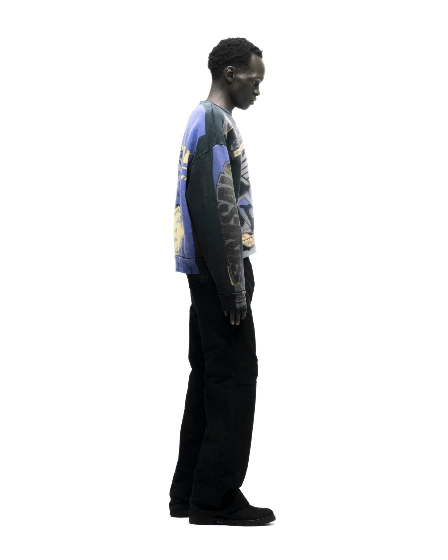 Sp5der Trompe-l'oeil Crewneck