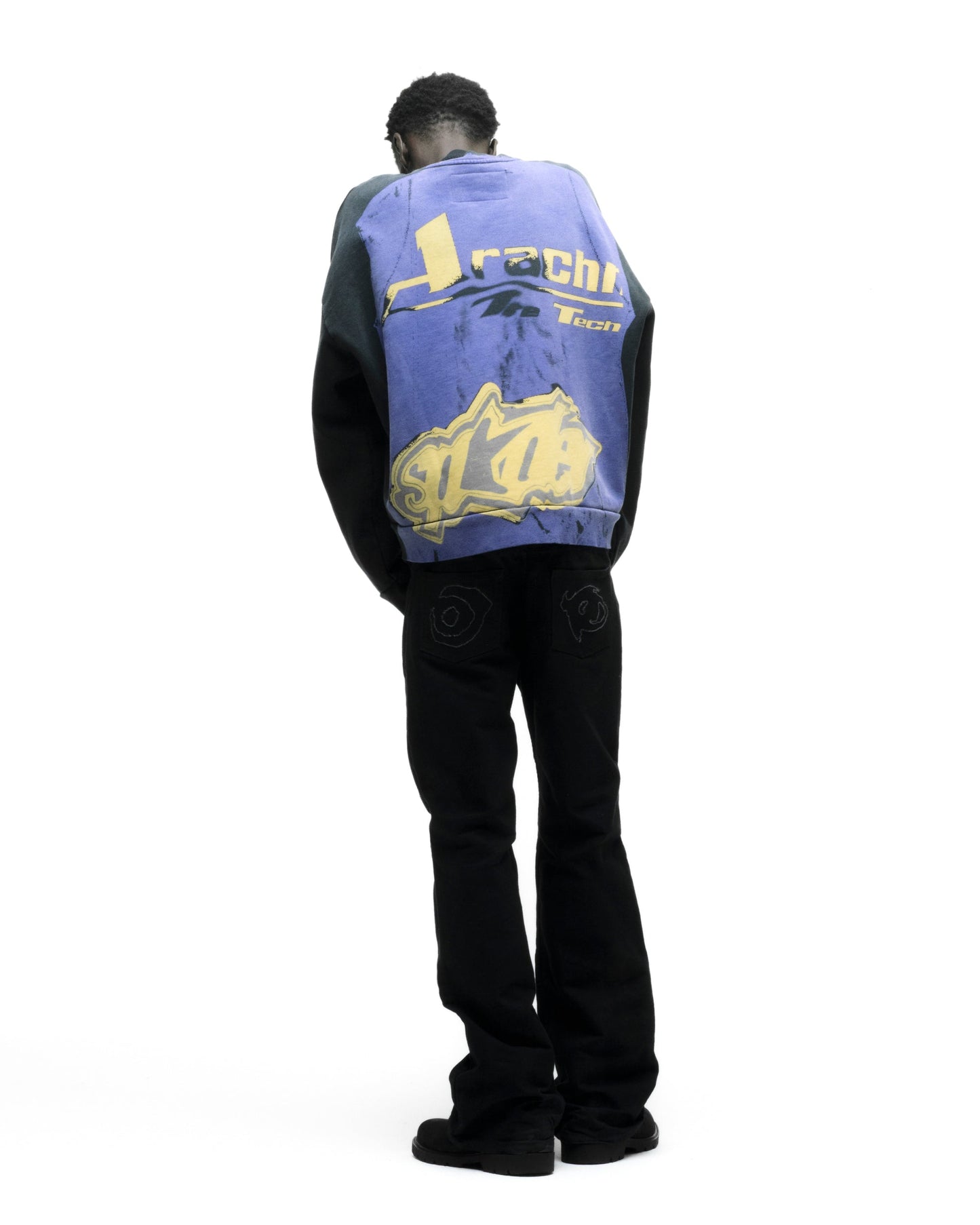 Sp5der Trompe-l'oeil Crewneck