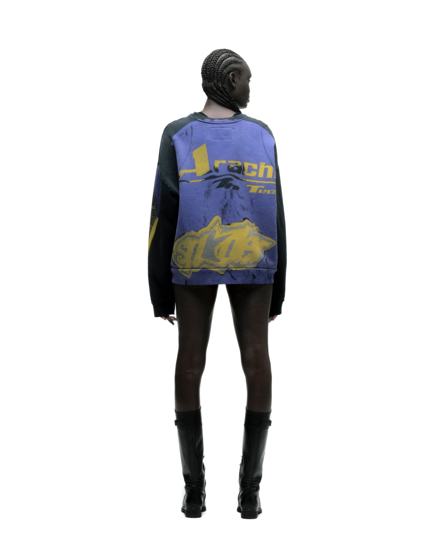 Sp5der Trompe-l'oeil Crewneck