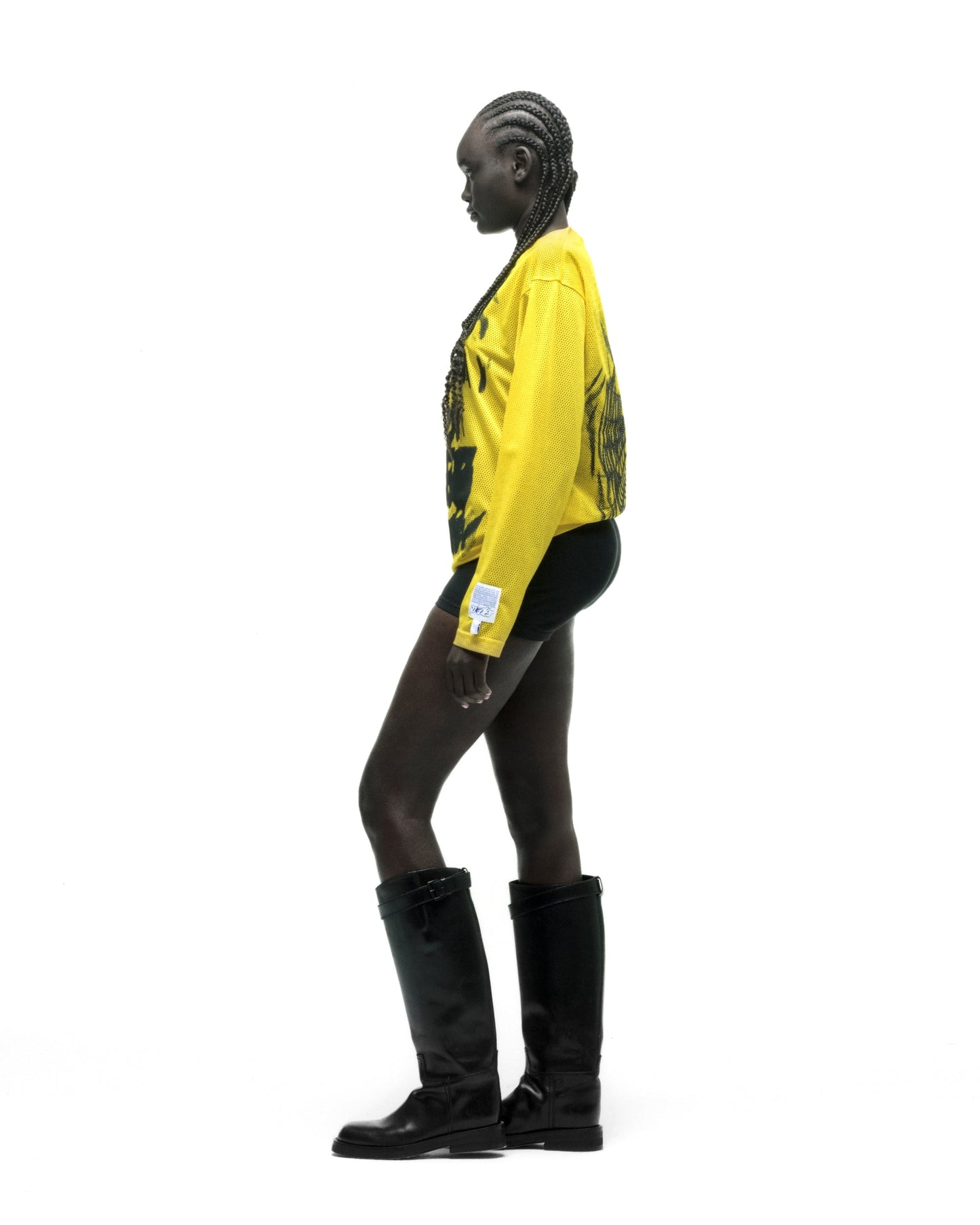 SP5DER Speedway Long Sleeve Top in Yellow
