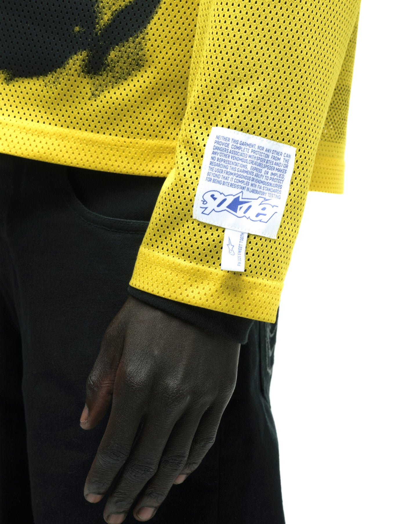 SP5DER Speedway Long Sleeve Top in Yellow