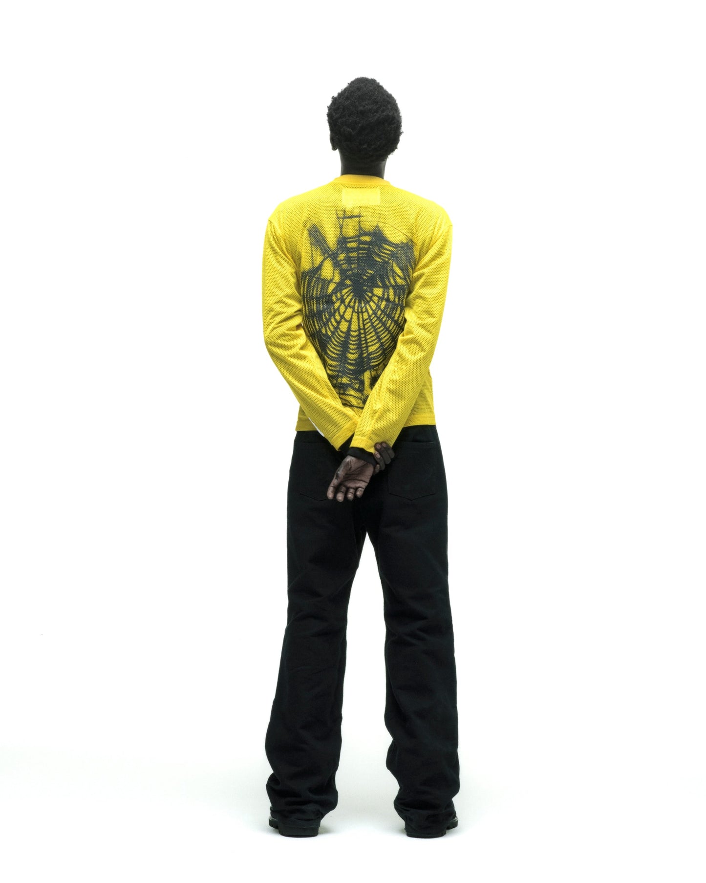 SP5DER Speedway Long Sleeve Top in Yellow