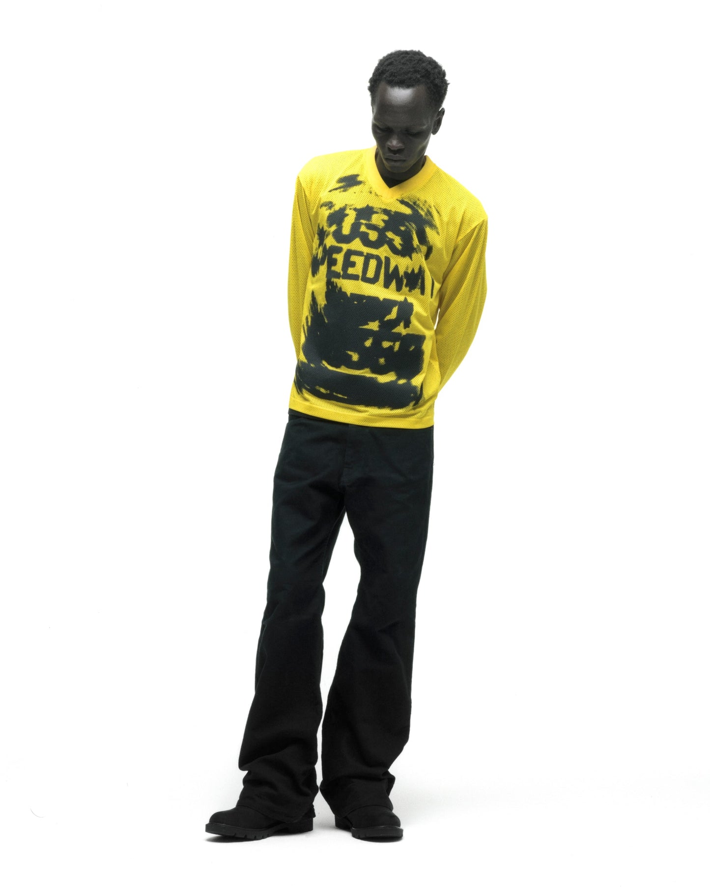 SP5DER Speedway Long Sleeve Top in Yellow