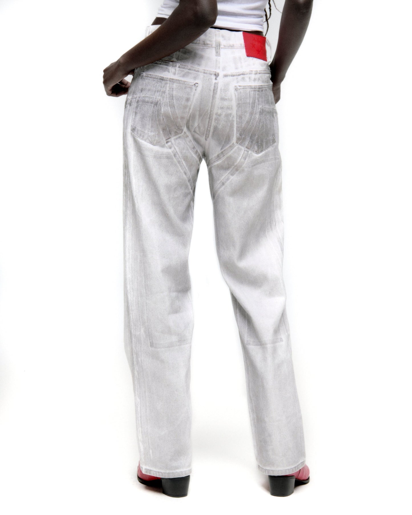 SP5DER Platinum Denim Pant in Gunmetal
