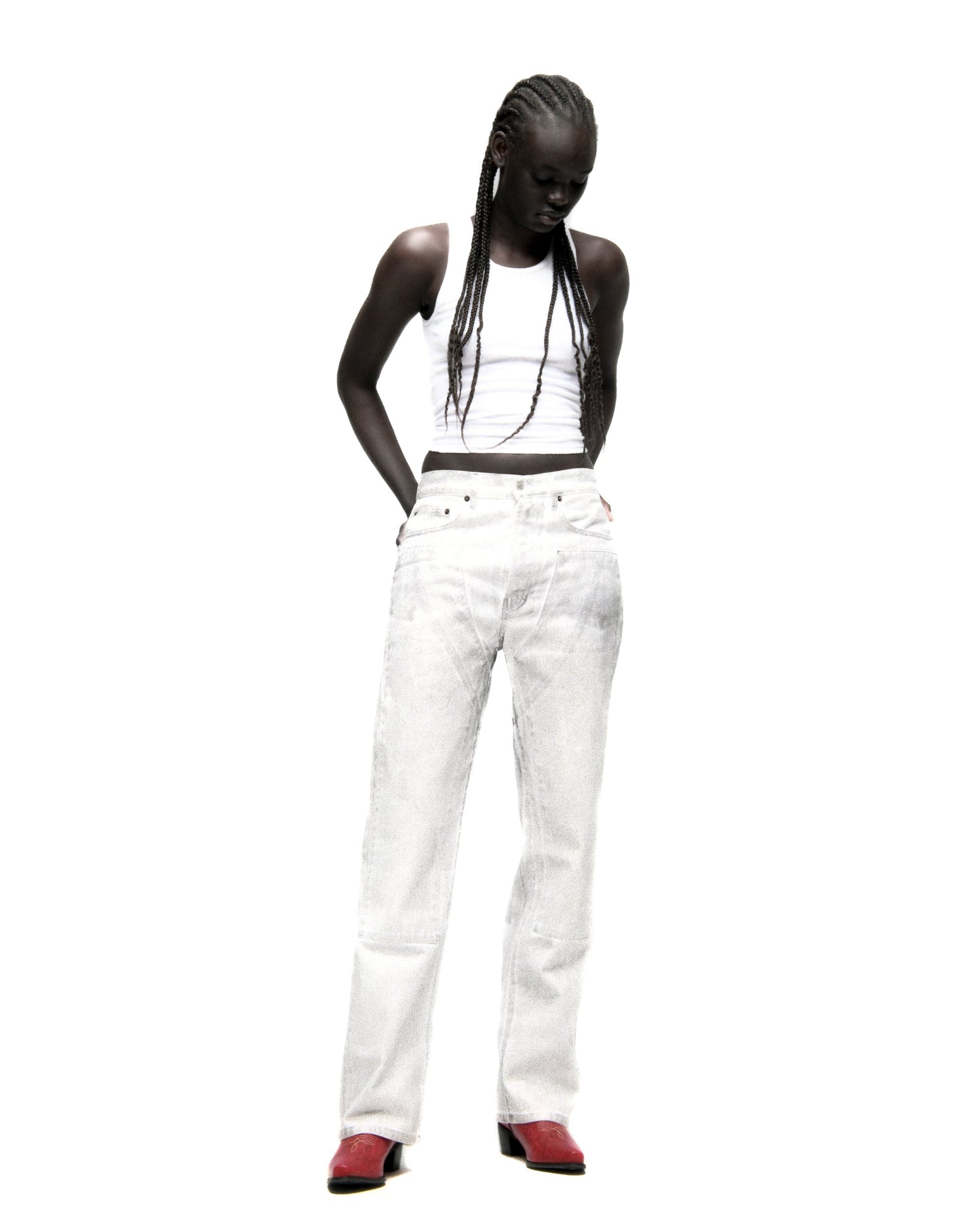 SP5DER Platinum Denim Pant in Gunmetal