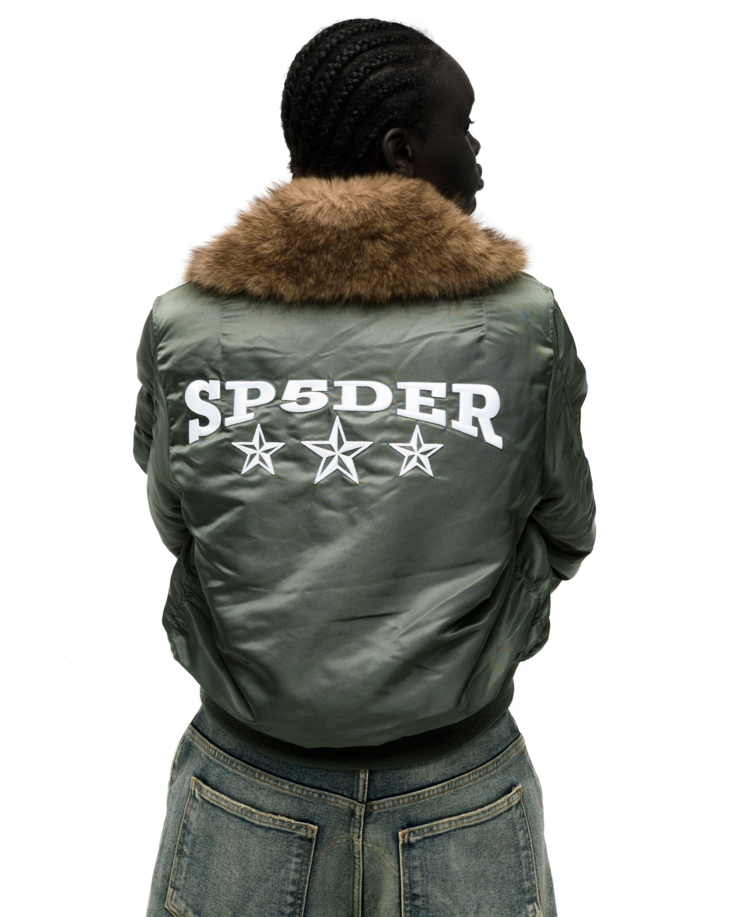 SP5DER Flight Jacket in Army Green