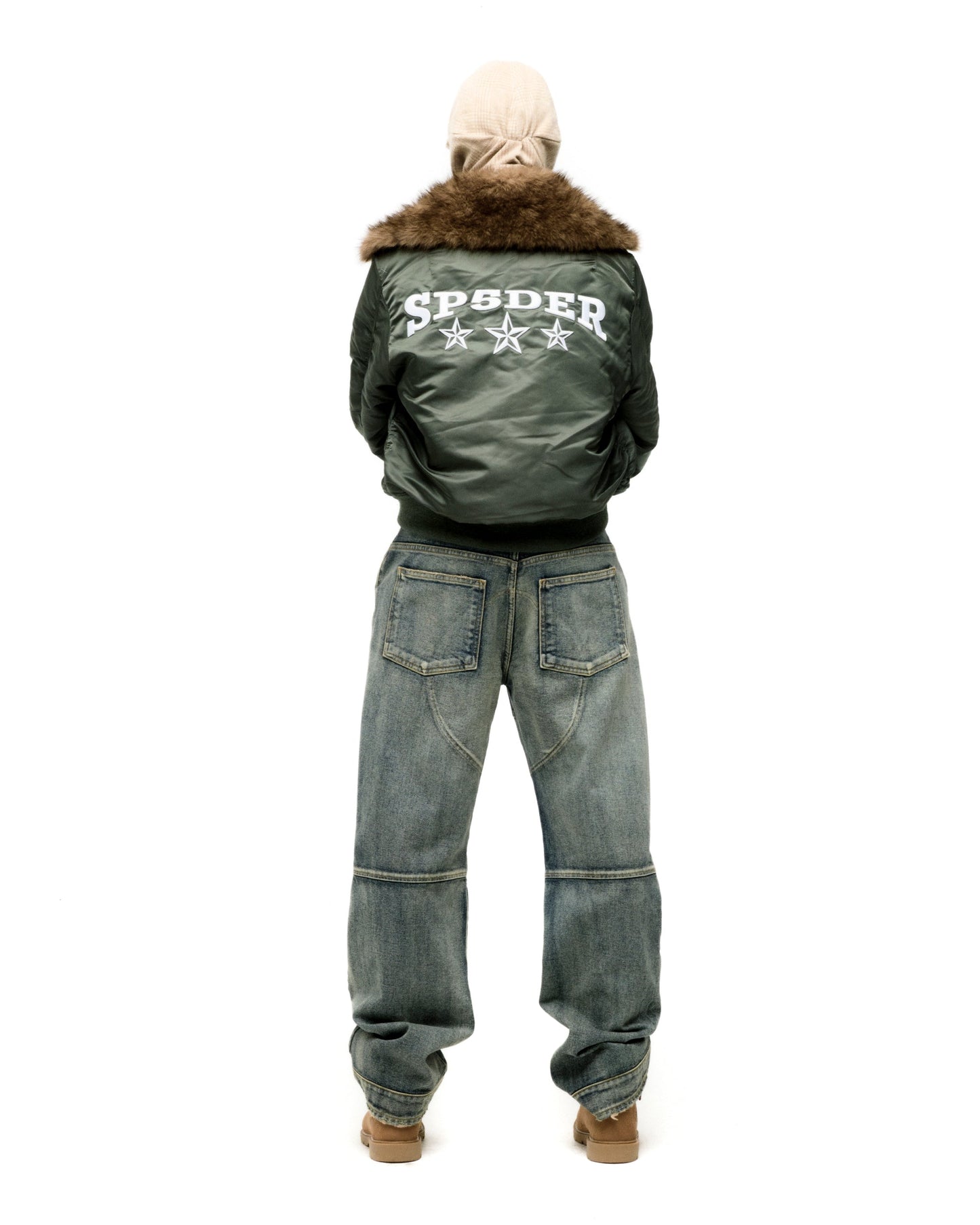 SP5DER Flight Jacket in Army Green