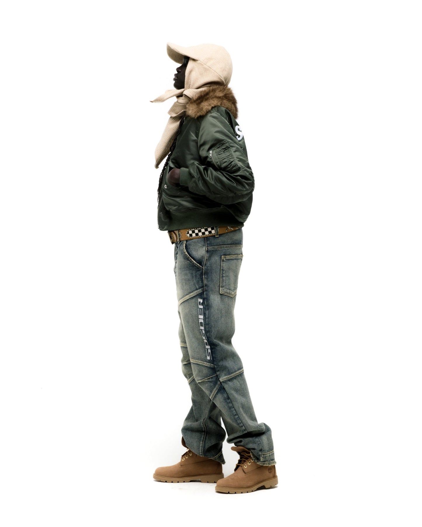 SP5DER Flight Jacket in Army Green