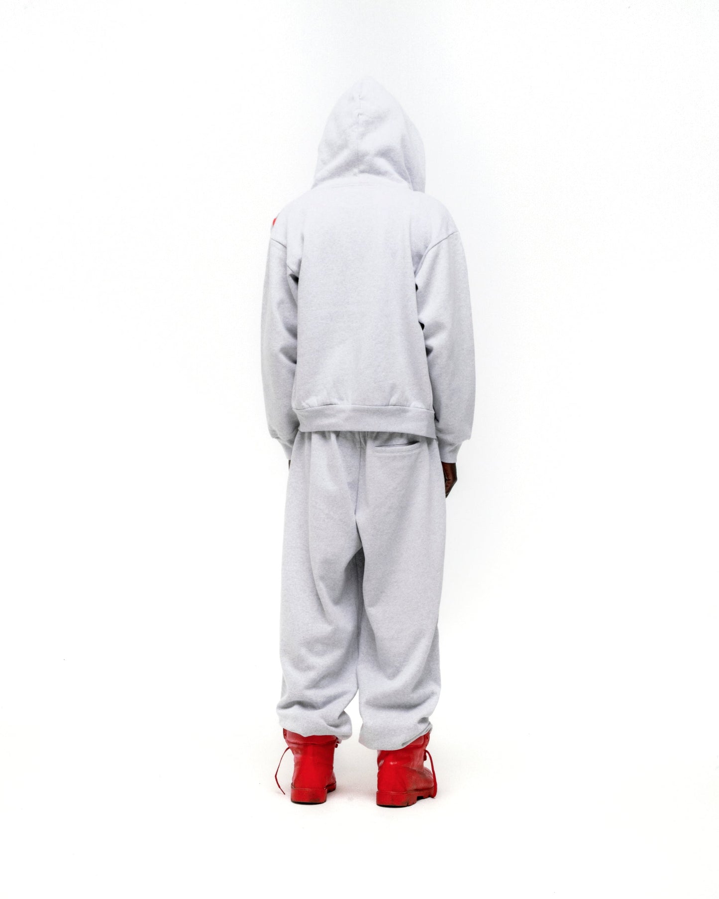 SP5DER MX555 Full-Zip Hoodie – Heather Grey - Detail View 11
