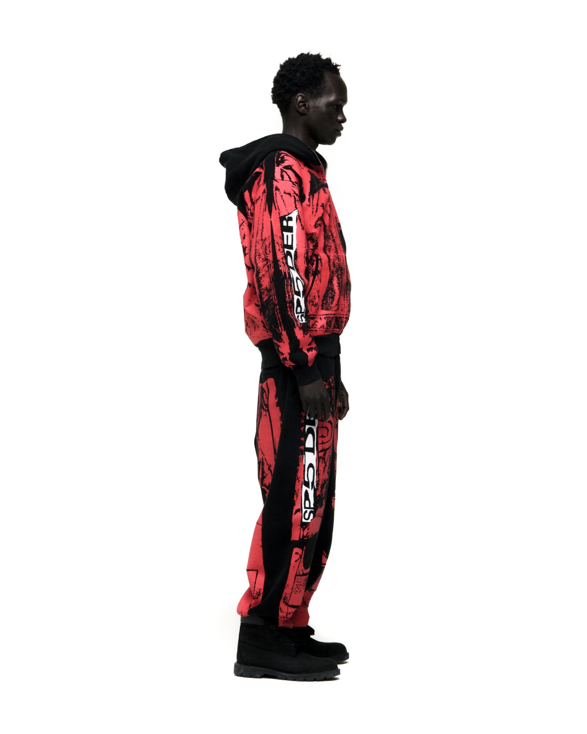 SP5DER JP5 Moto Full-Zip Hoodie – Black - Detail View 10