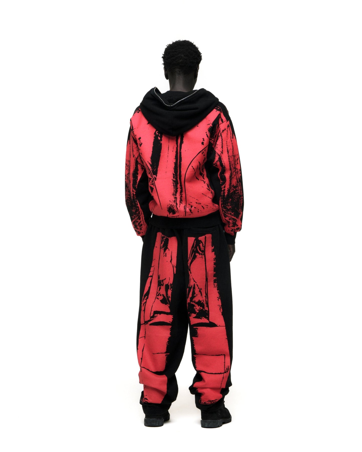 SP5DER JP5 Moto Full-Zip Hoodie – Black - Detail View 13
