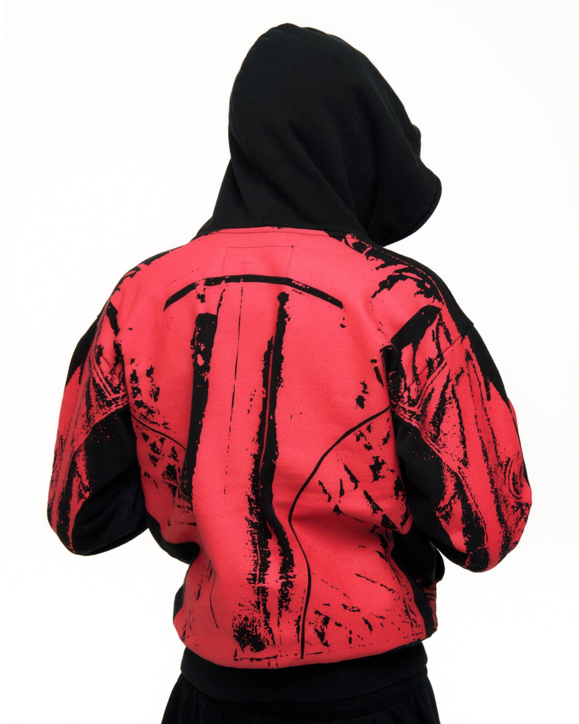 SP5DER JP5 Moto Full-Zip Hoodie – Black - Detail View 19