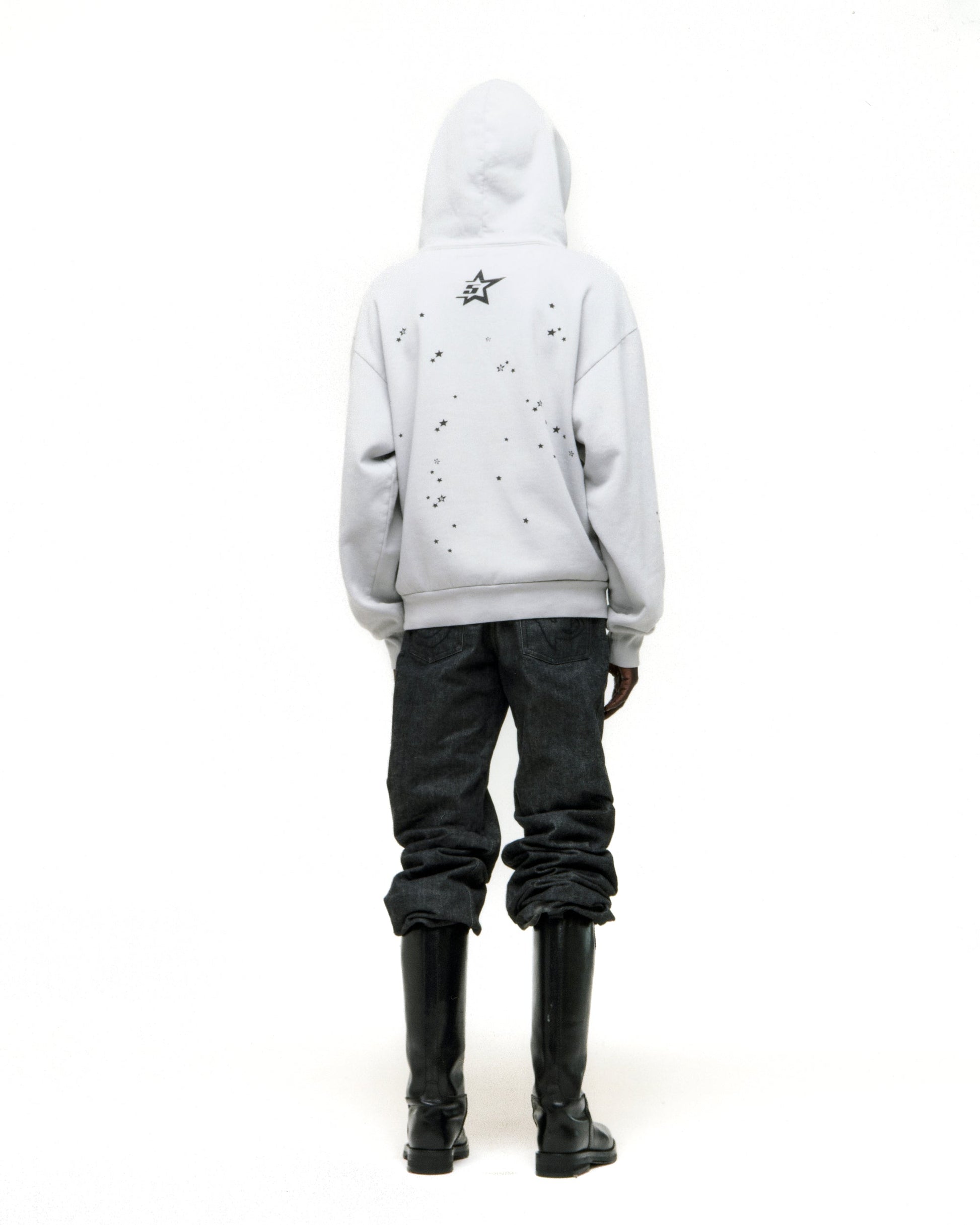 SP5DER Star Girl Hoodie - Sport Grey - Detail View 10