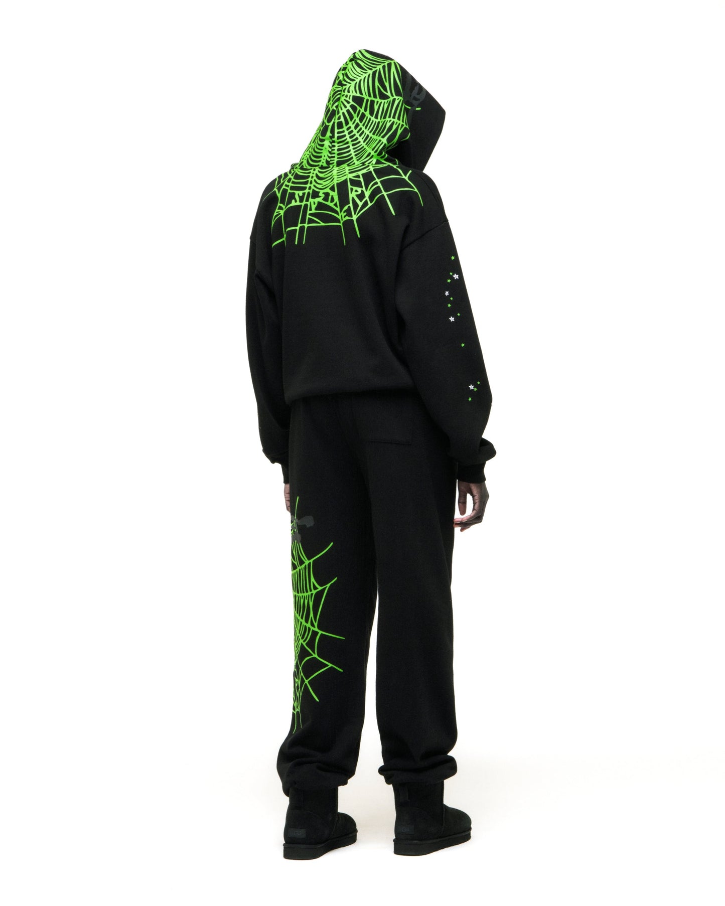 SP5DER Heavy Web Hoodie – Black - Detail View 13