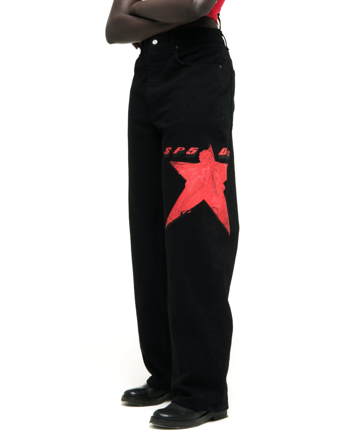 SP5DER Star Girl Denim in Black
