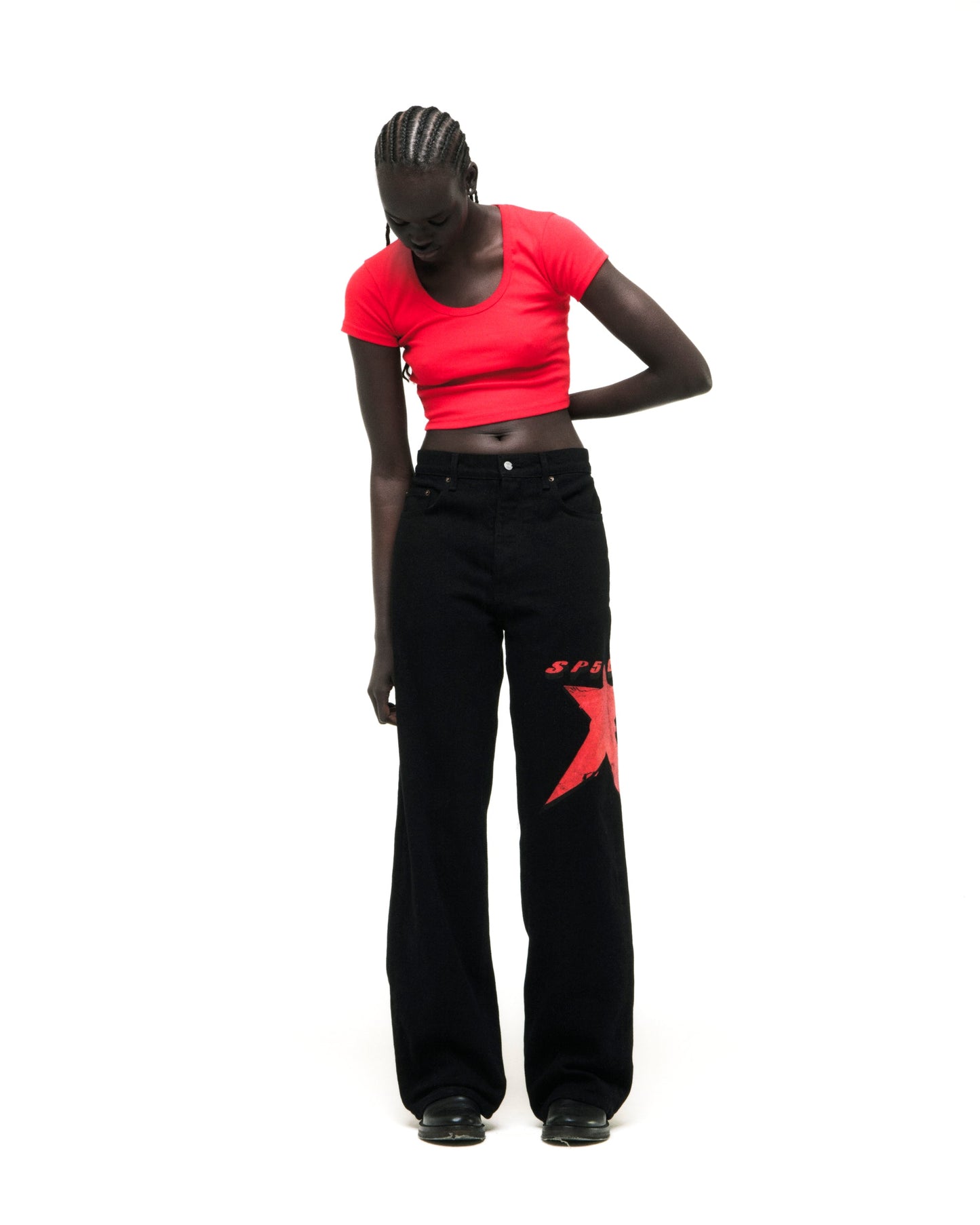 SP5DER Star Girl Denim in Black