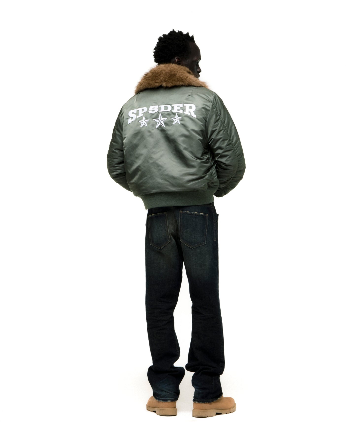 SP5DER Flight Jacket in Army Green